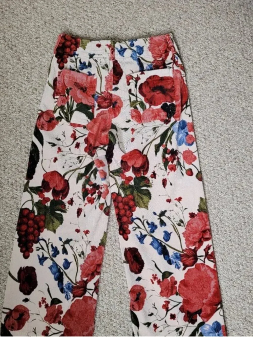 Anthropologie Maeve The Colette Dobby Jacquard Velvet Pants size 29 - Picture 7 of 8